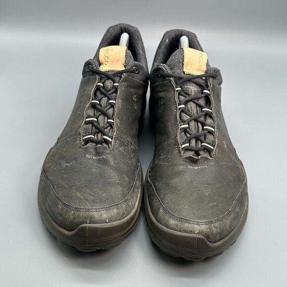 ECCO Biom Gore Tex Yak  Men\'s 9.5 Black Leather Golf Shoes Lace-Up Round Toe main image 4